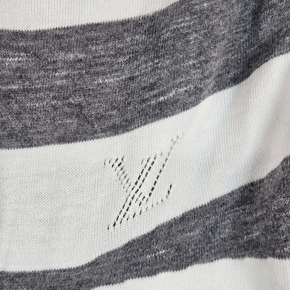 Louis Vuitton Striped Ruched Cotton Dress - Size Small - Picture 4 of 11